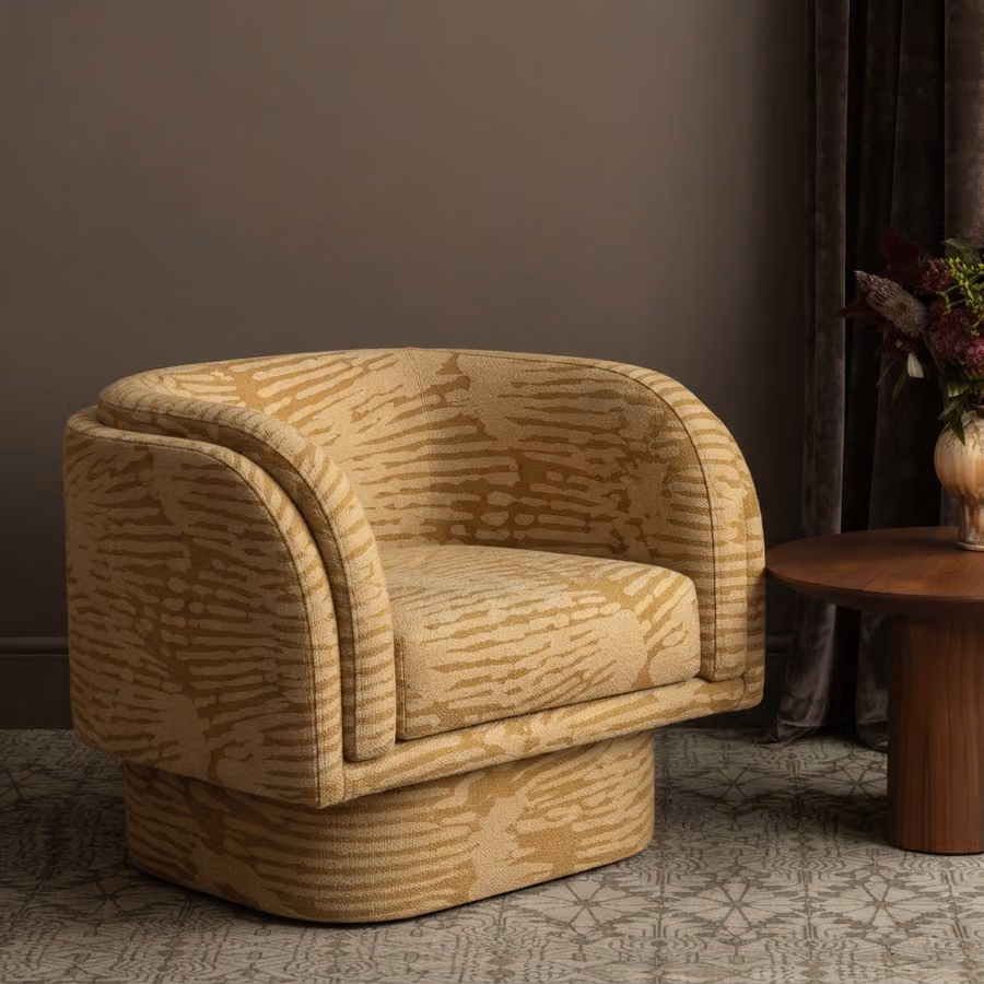 Fluke Fabric shown in an editorial setting