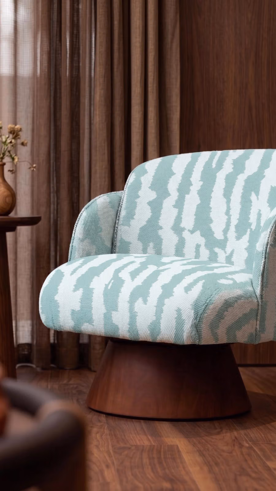 Okhdoud Fabric shown in an editorial setting