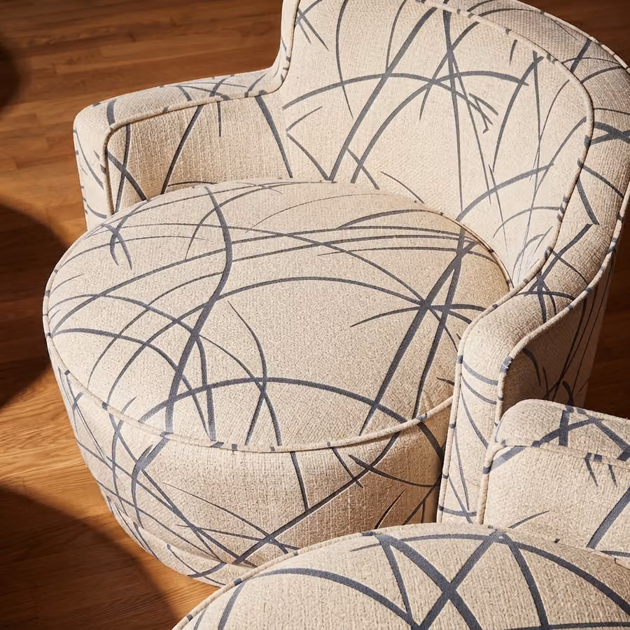 Victorum Fabric shown in an editorial setting
