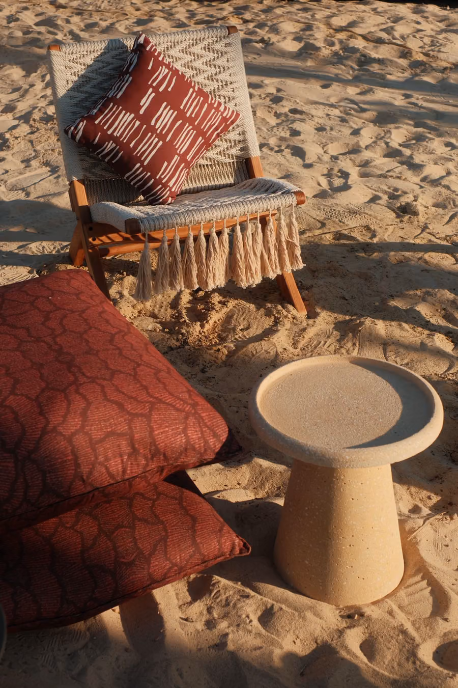 Bark Fabric shown in an editorial setting