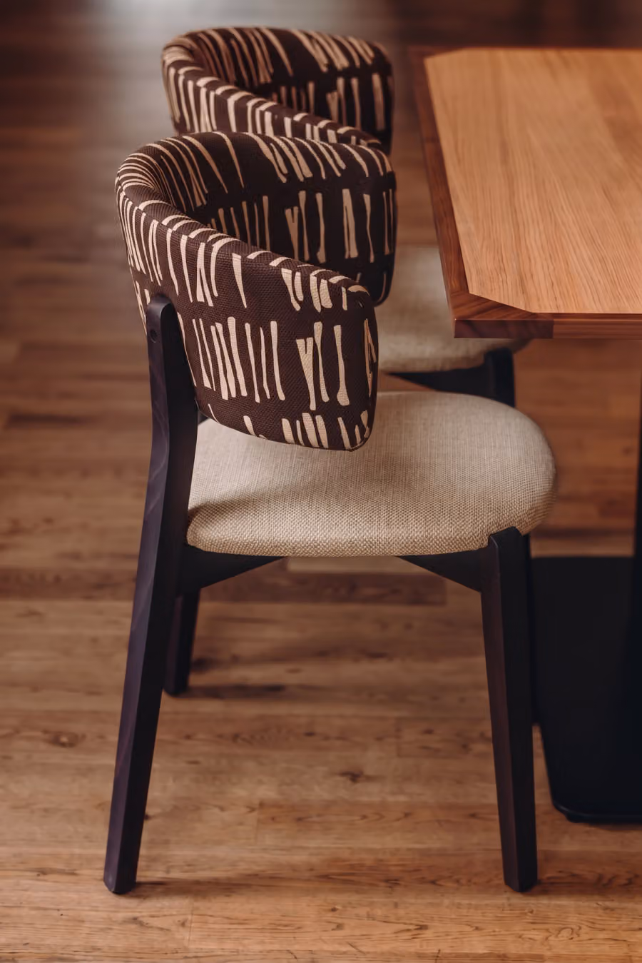 Bark Fabric shown in an editorial setting