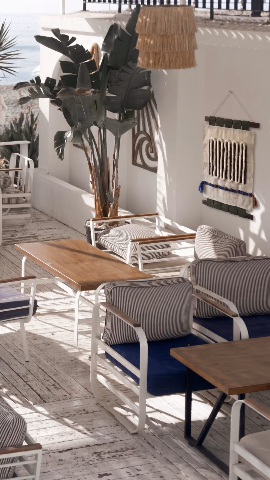 Solstice Woven Wall Tapestry shown in an editorial setting