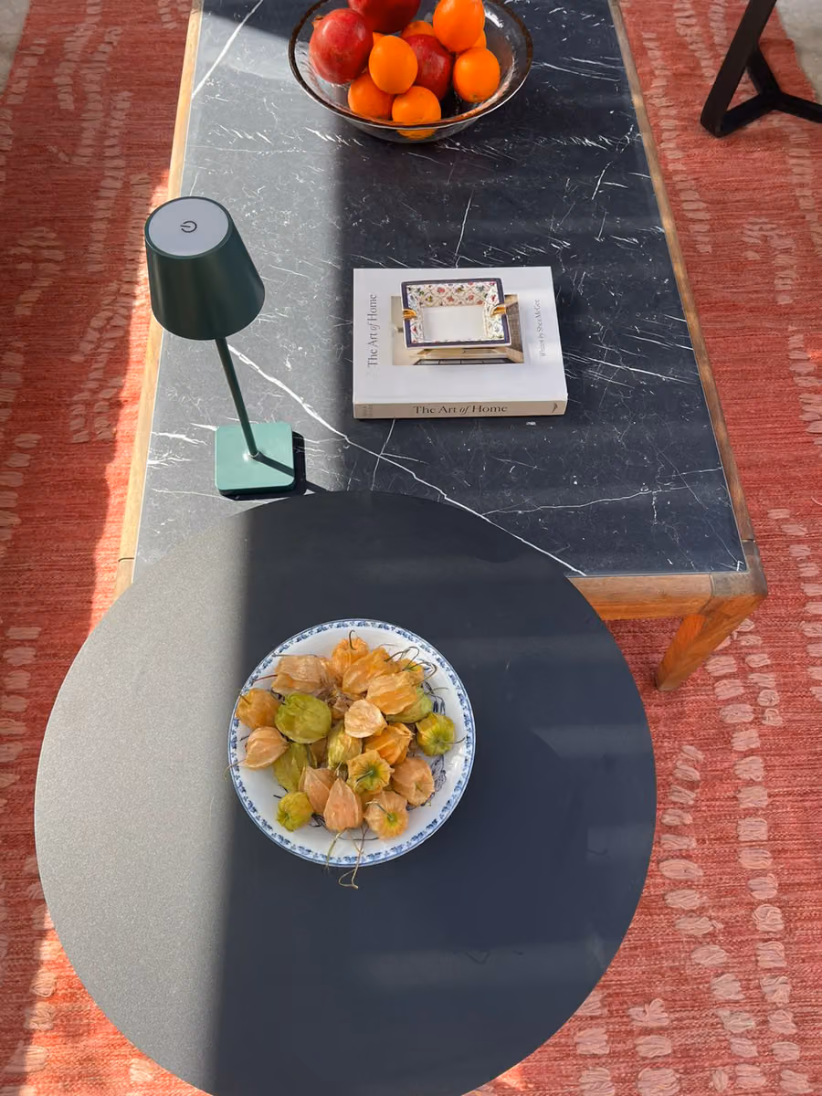 Vision Flatwoven Rug shown in an editorial setting