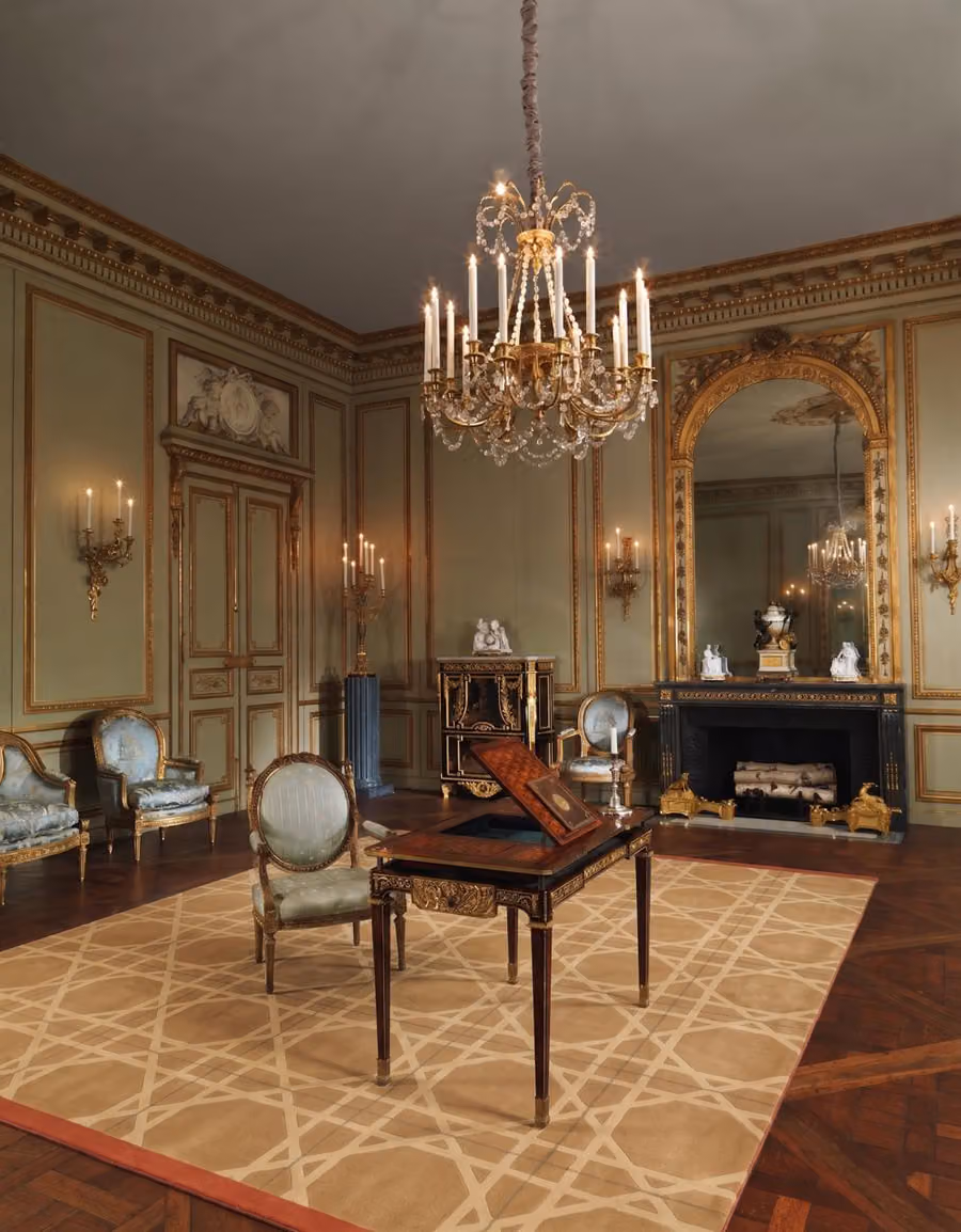 Biston Cannage Rug shown in an editorial setting