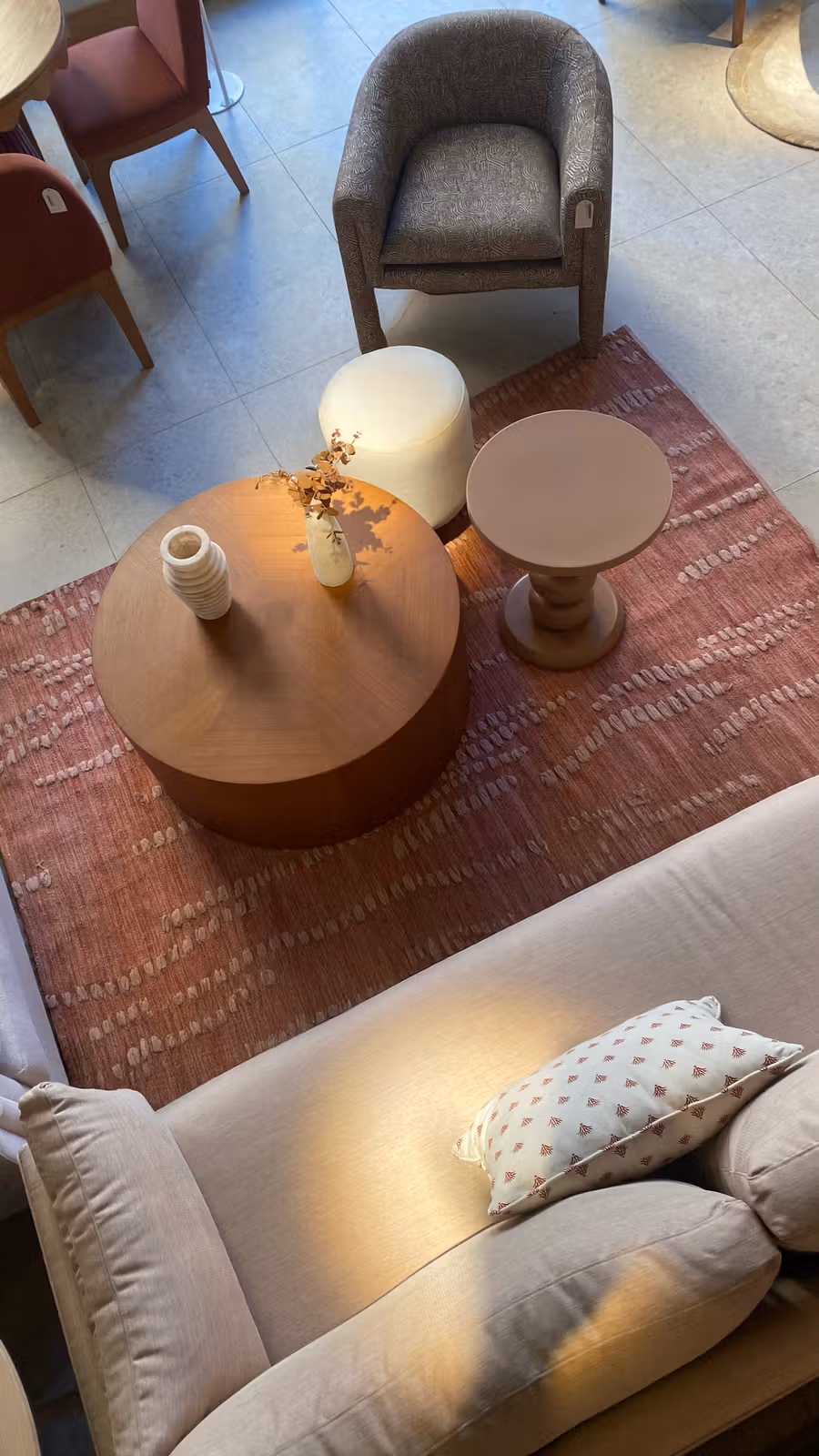 Vision Flatwoven Rug shown in an editorial setting