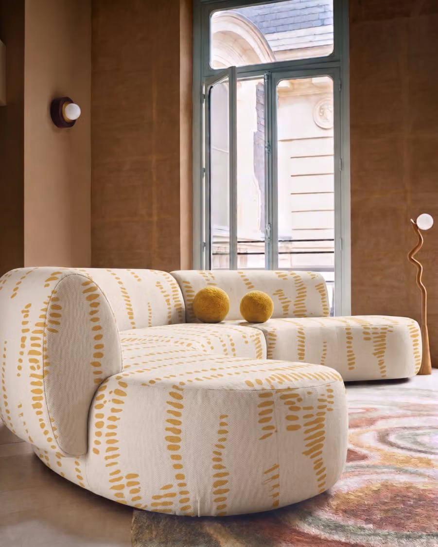 Vision Fabric shown in an editorial setting