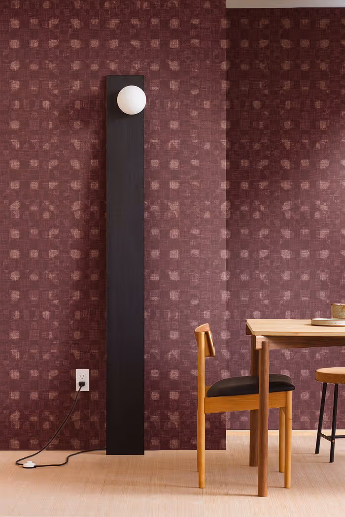 Frolics Wallpaper shown in an editorial setting