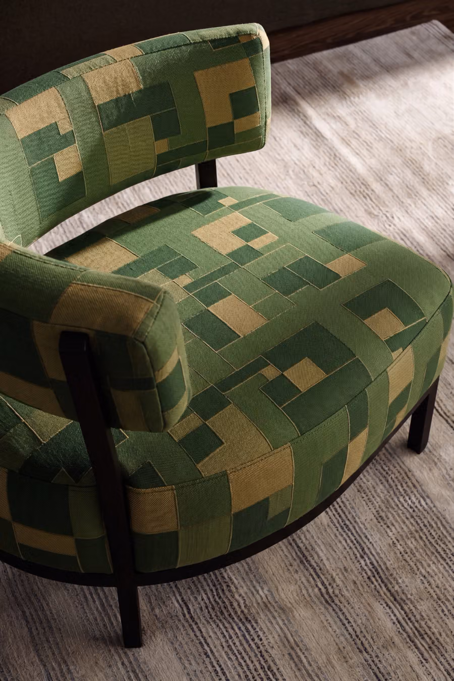 Tajalli Fabric shown in an editorial setting