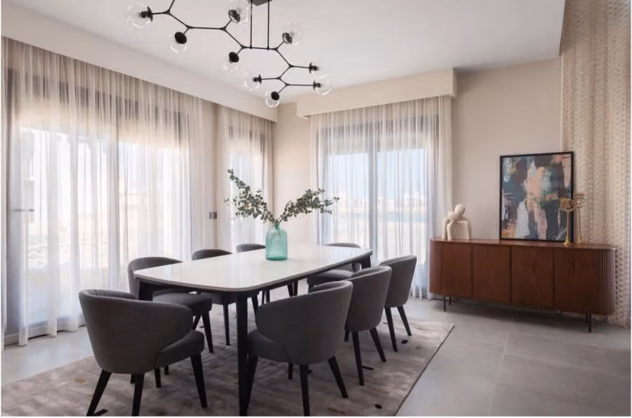 Intimo Rug shown in an editorial setting