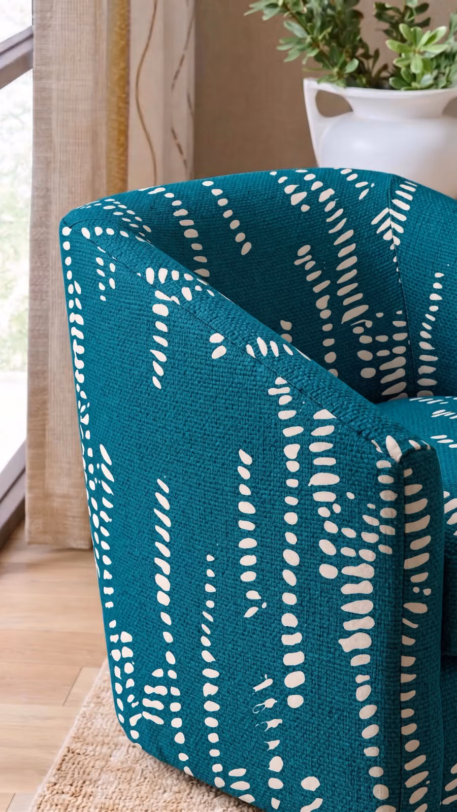Vision Fabric shown in an editorial setting