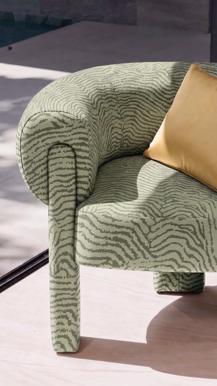 Celestial Fabric shown in an editorial setting
