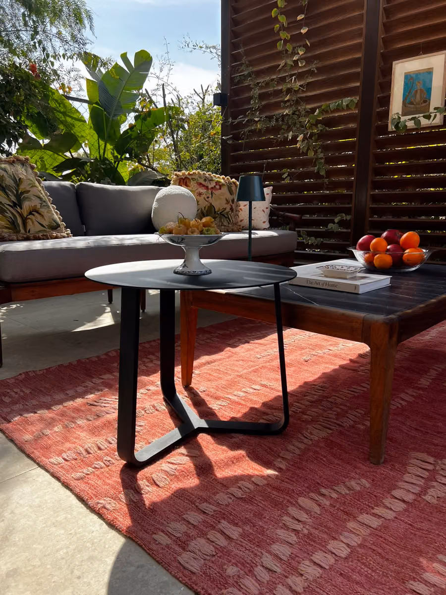 Vision Flatwoven Rug shown in an editorial setting