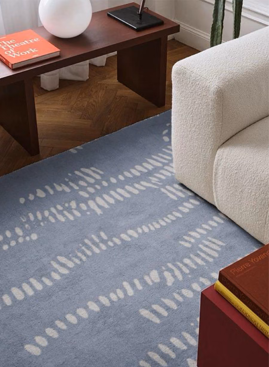Vision Rug shown in an editorial setting