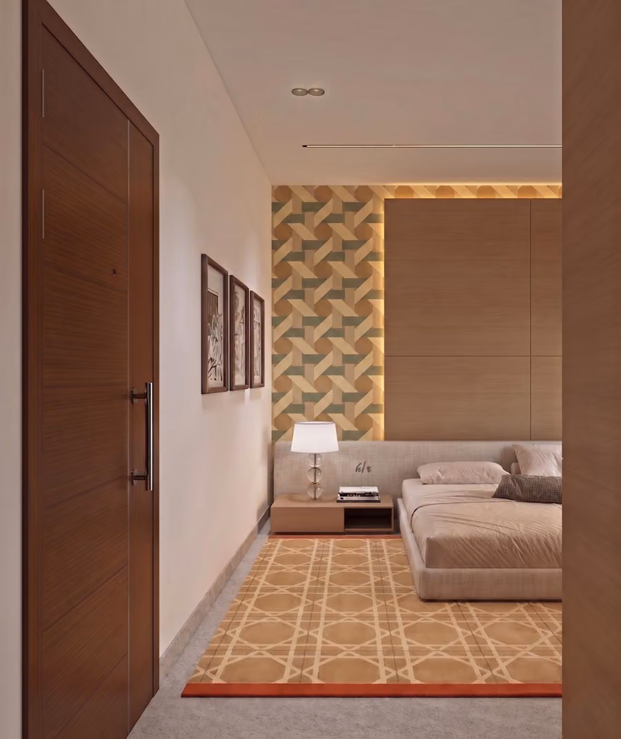 Biston Cannage Rug shown in an editorial setting