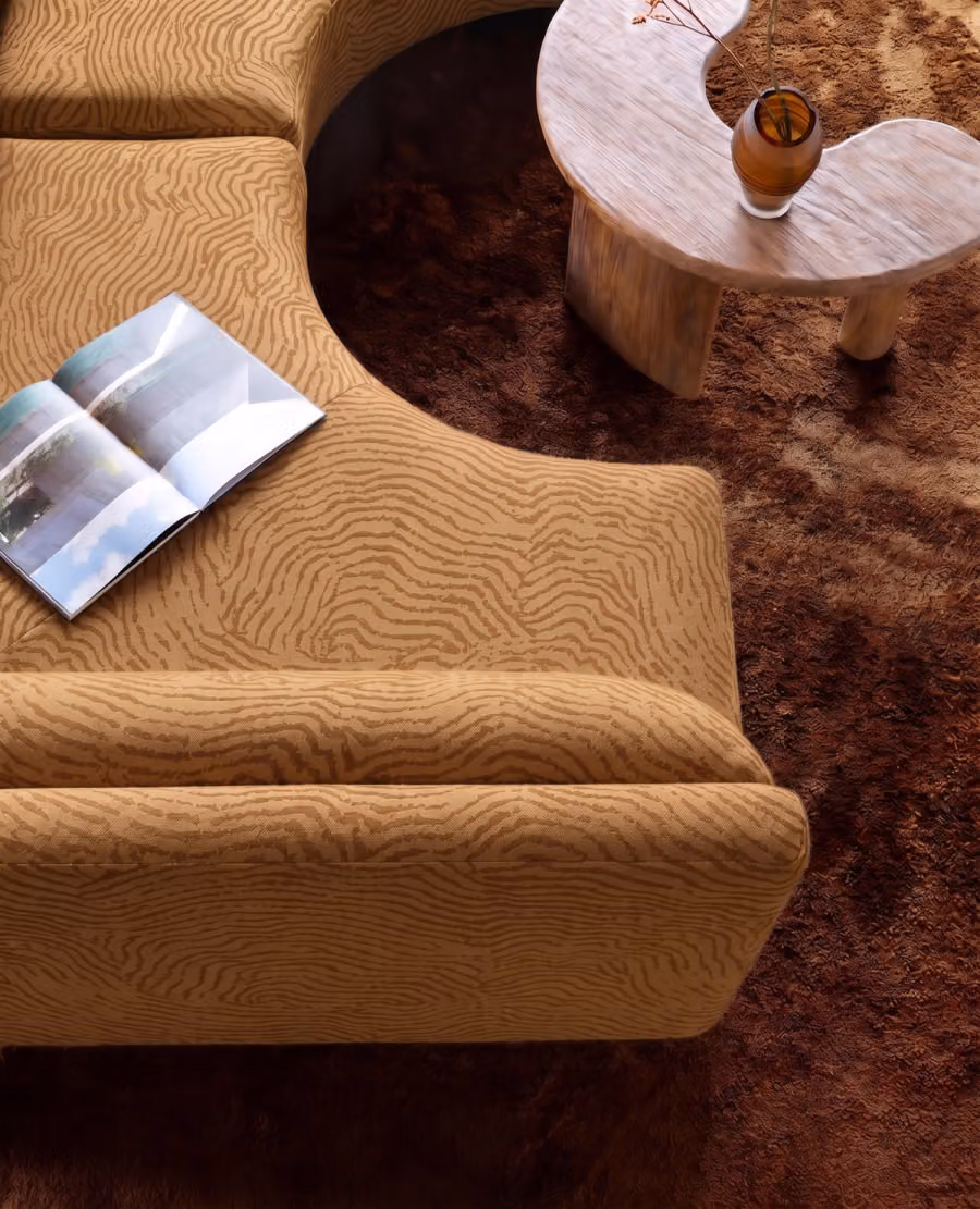 Celestial Fabric shown in an editorial setting