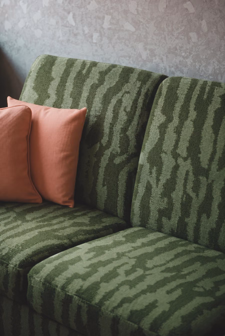 Okhdoud Fabric shown in an editorial setting